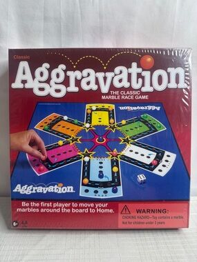 Aggravation The Classic Marble Race Game Hasbro Gaming 2022 BRAND NEW SEALED